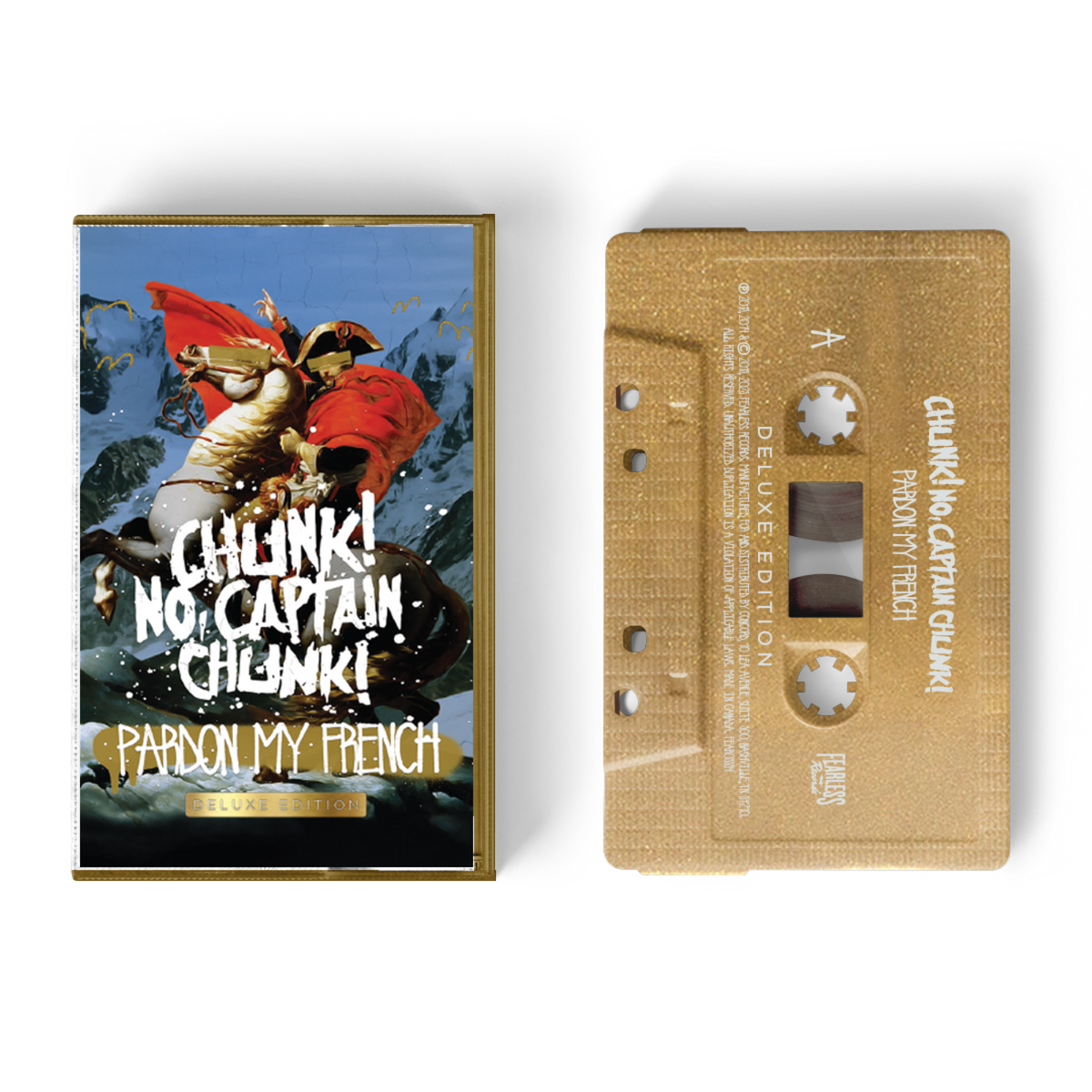 CHUNK! NO, CAPTAIN CHUNK! 'PARDON MY FRENCH' DELUXE CASSETTE (Metallic Gold)