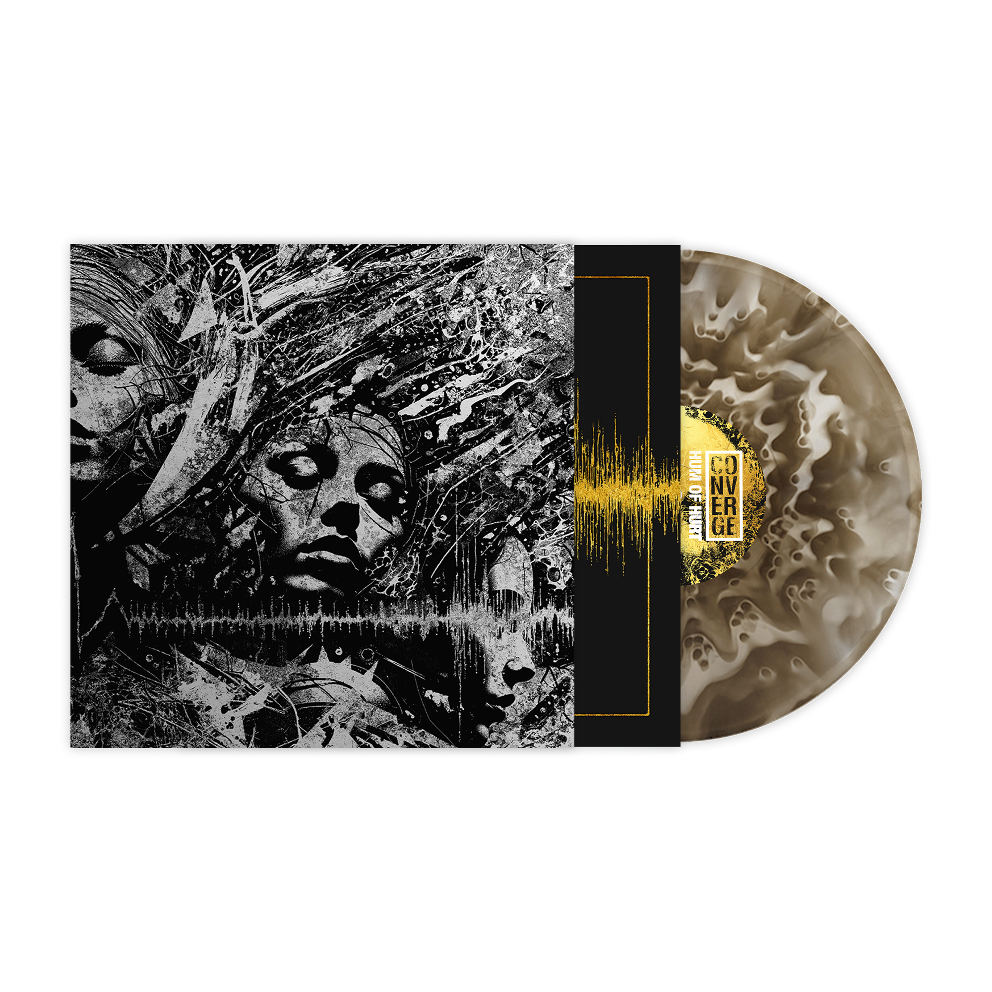 CONVERGE ‘HUM OF HURT’ LP (Exclusive – Limited to 500, Ghost Vinyl) + EXCLUSIVE SILKSCREEN WRAP