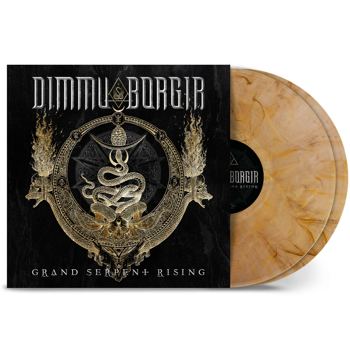 DIMMU BORGIR'GRAND SERPENT RISING' 2LP (Exclusive ' Limited to 300, Gold w/ Black Marbled Vinyl)