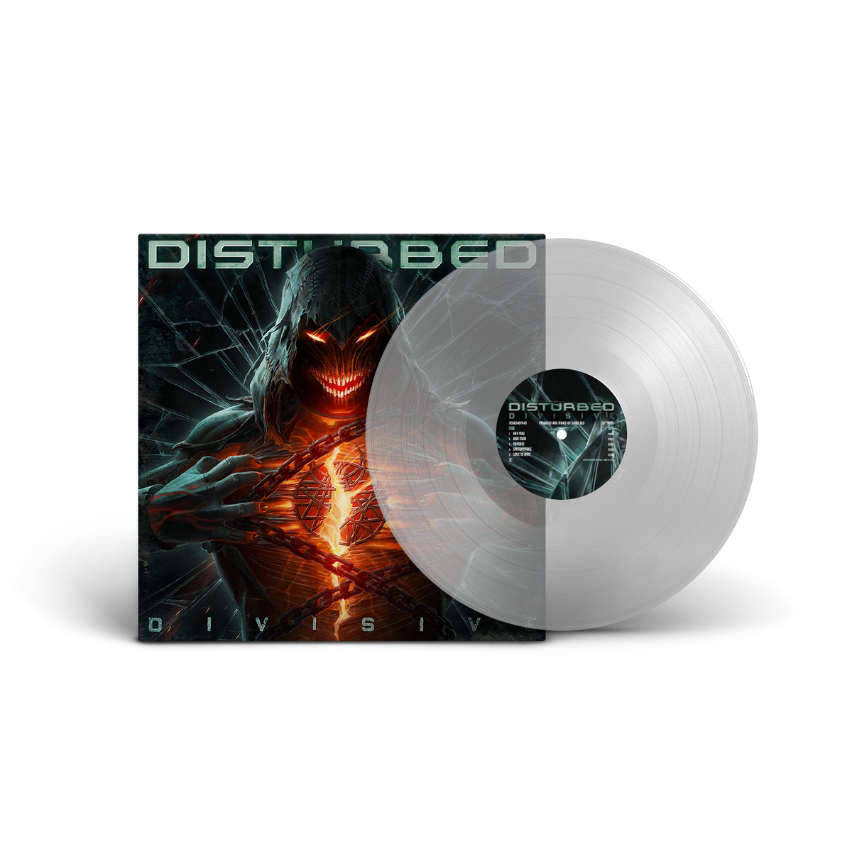 DISTURBED'DIVISIVE' LP (Limited Edition ' Only 1000 made, Clear Vinyl)