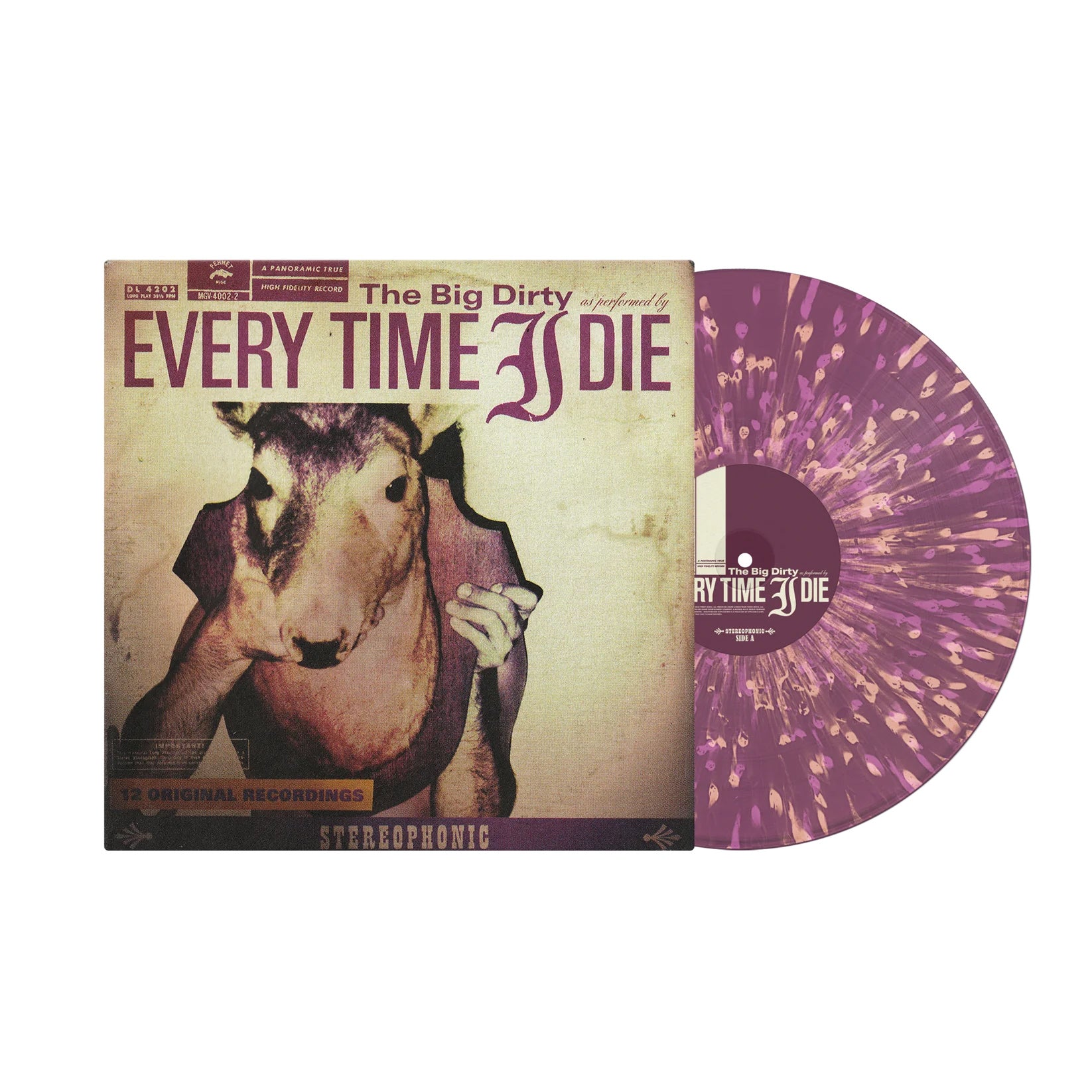 EVERY TIME I DIE 'THE BIG DIRTY' LP (Orchid w/Bone & Violet Splatter Vinyl)