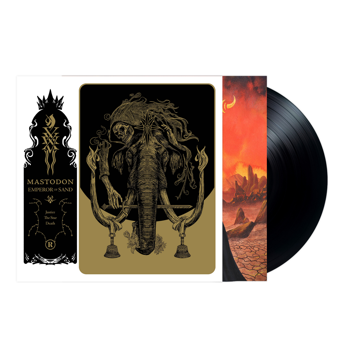 MASTODON'EMPEROR OF SAND' 2LP (Black Vinyl) w/ SIGNED 12"x12" PAUL ROMANO PRINT