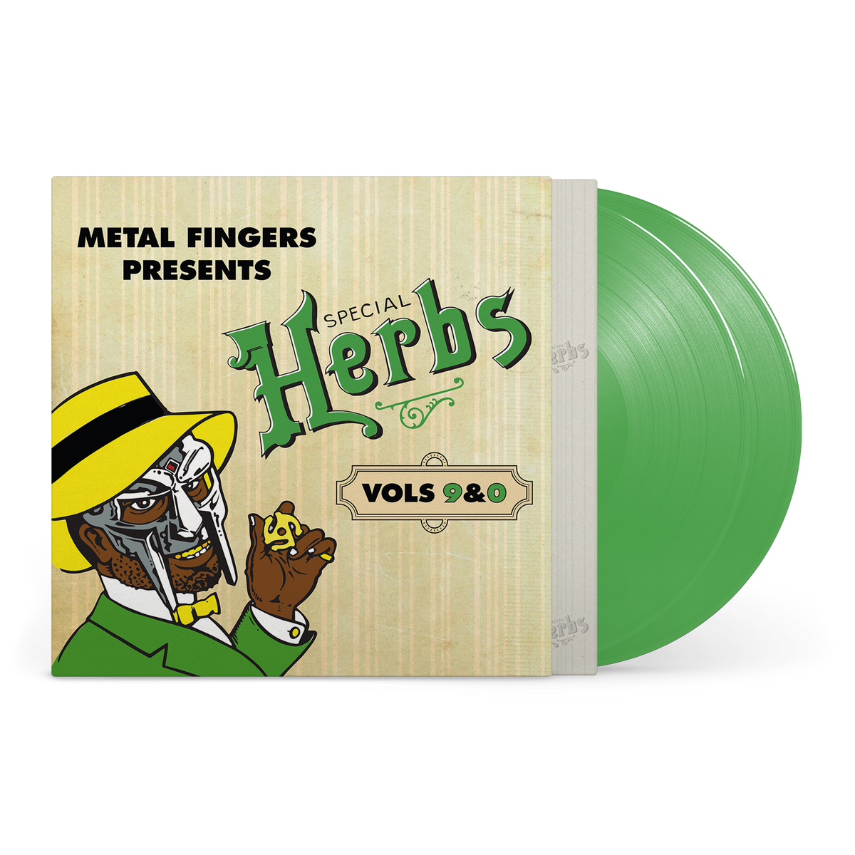 MF DOOM 'METAL FINGERS PRESENTS: SPECIAL HERBS VOL. 9 & 0' 2LP (Evergreen Vinyl)