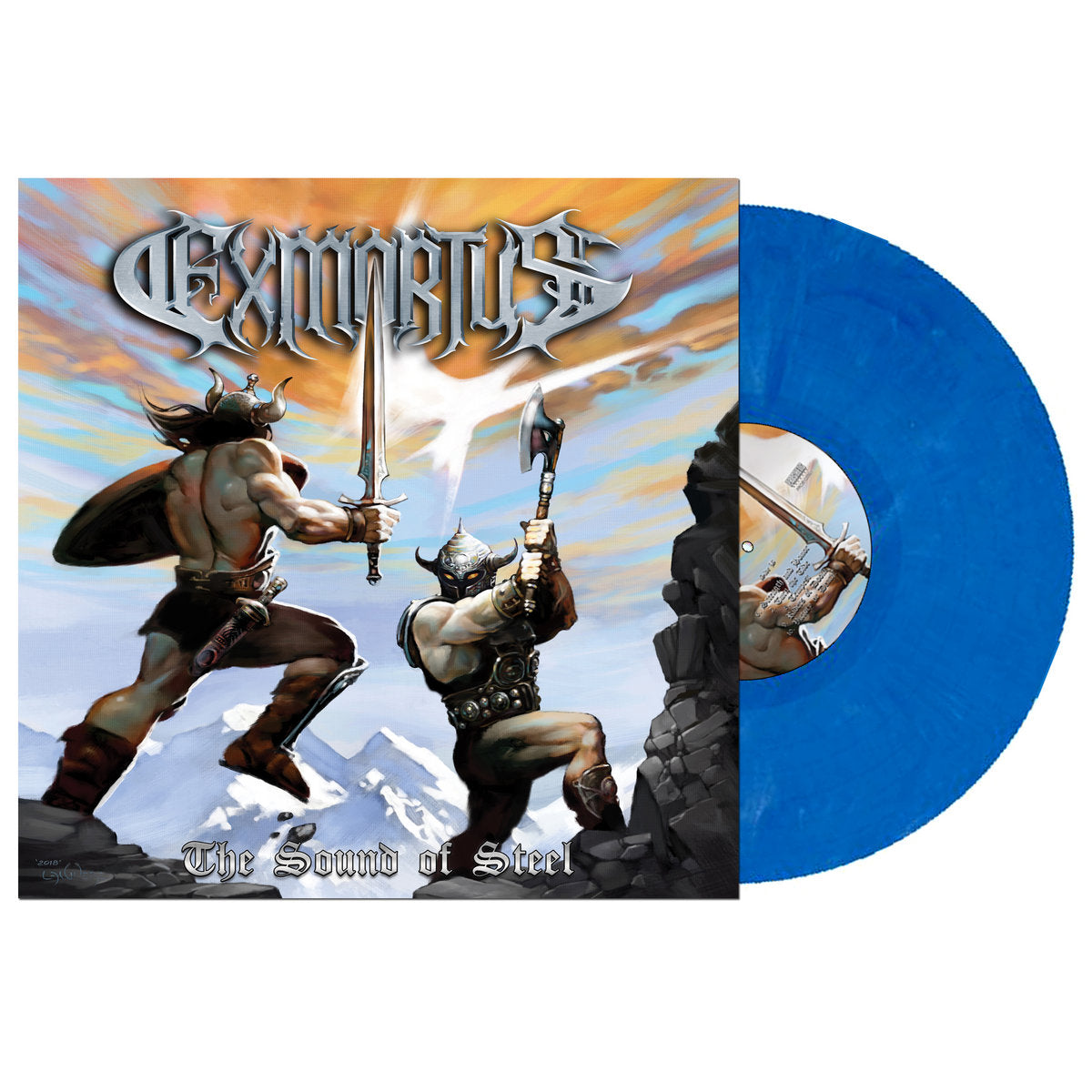 EXMORTUS 'THE SOUND OF STEEL' LP (Blue & Black Marble Vinyl)