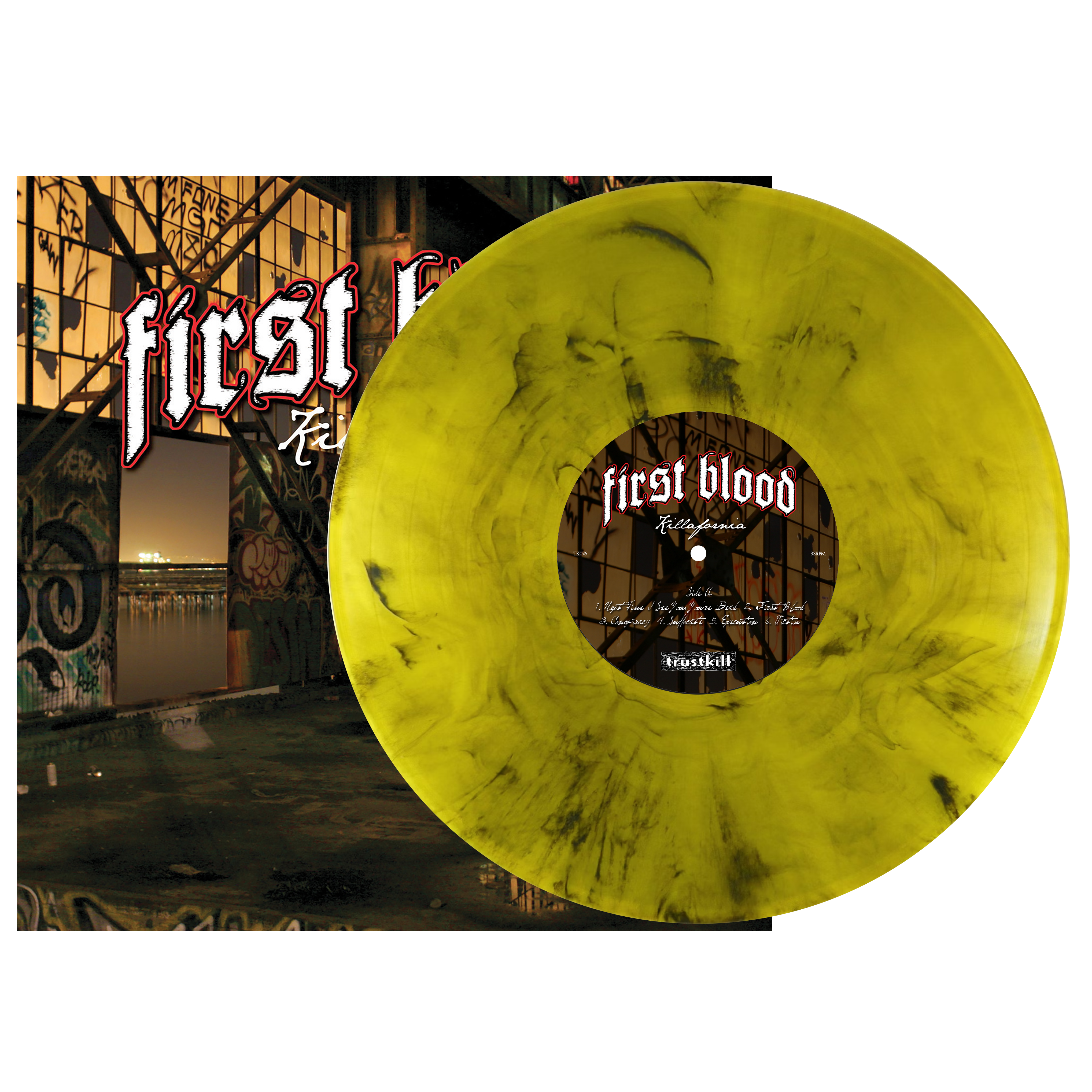 FIRST BLOOD ‘KILLAFORNIA’ LP (Yellow Marble Vinyl)