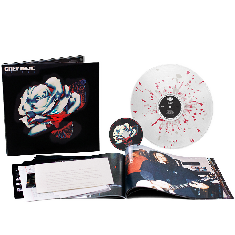 GREY DAZE 'AMENDS' LP+CD (Deluxe Edition – Bone & Red Splatter Vinyl)