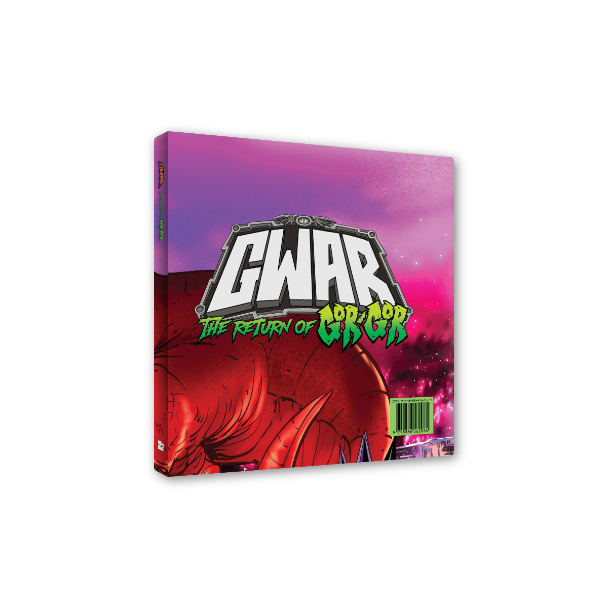 GWAR: 'THE RETURN OF GOR GOR' SIGNED PLATINUM EDITION COMIC BOOK + 'THE RETURN OF GOR GOR' LP (Limited Edition, Fruit Punch Vinyl)