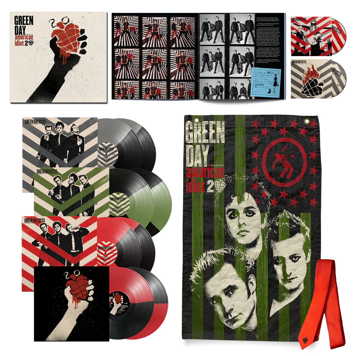 売れ筋がひクリスマスプレゼント！ GREEN DAY Anniversary (20th BLU-RAY 2 + 8LP IDIOT' 'AMERICAN 洋楽