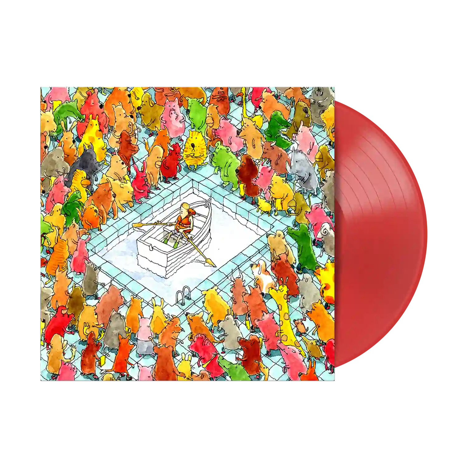 DANCE GAVIN DANCE 'HAPPINESS' LP (Limited Edition — Only 500 Made, Neon Orange Vinyl)