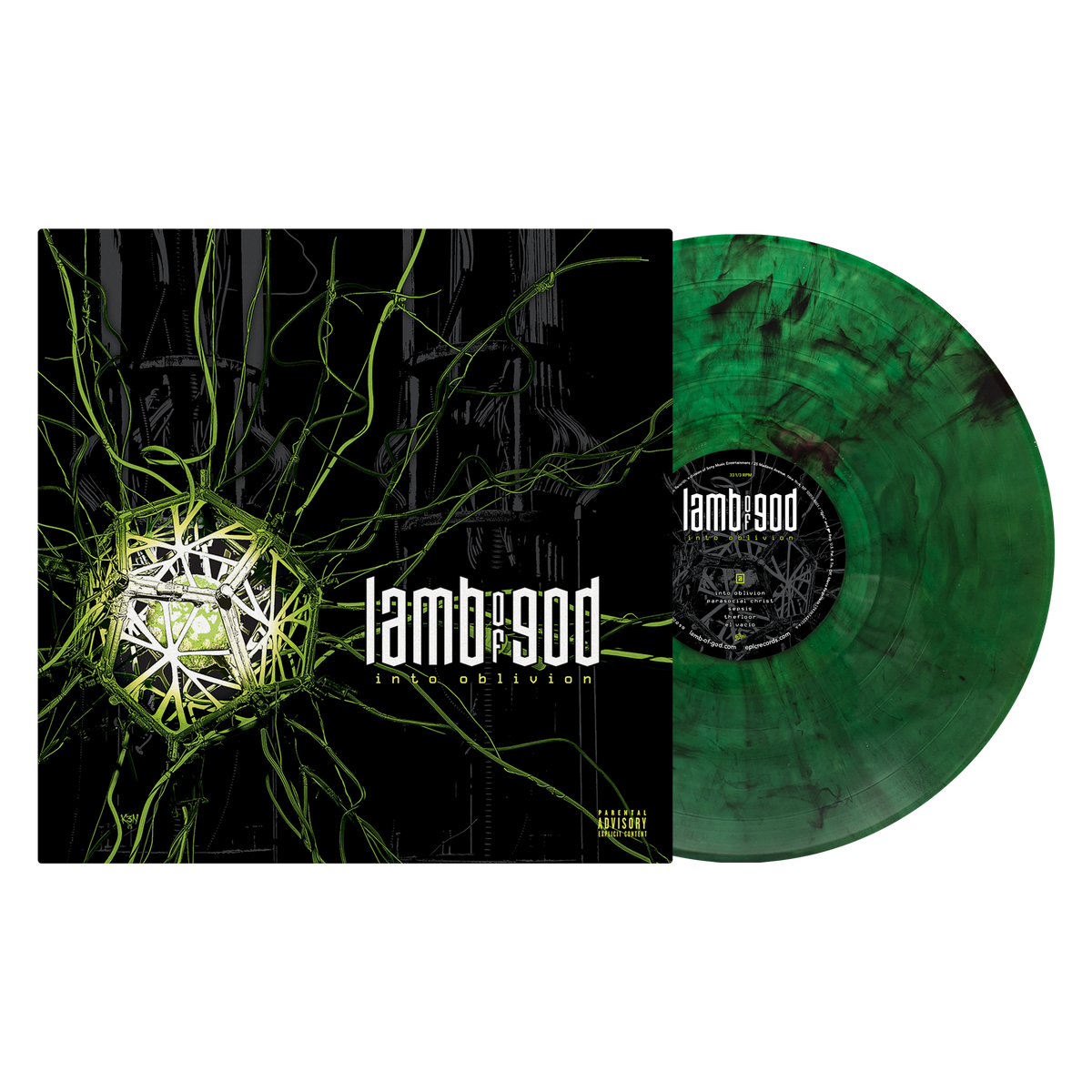 LAMB OF GOD 'INTO OBLIVION' LP (Exclusive ' Green Smoke Vinyl)