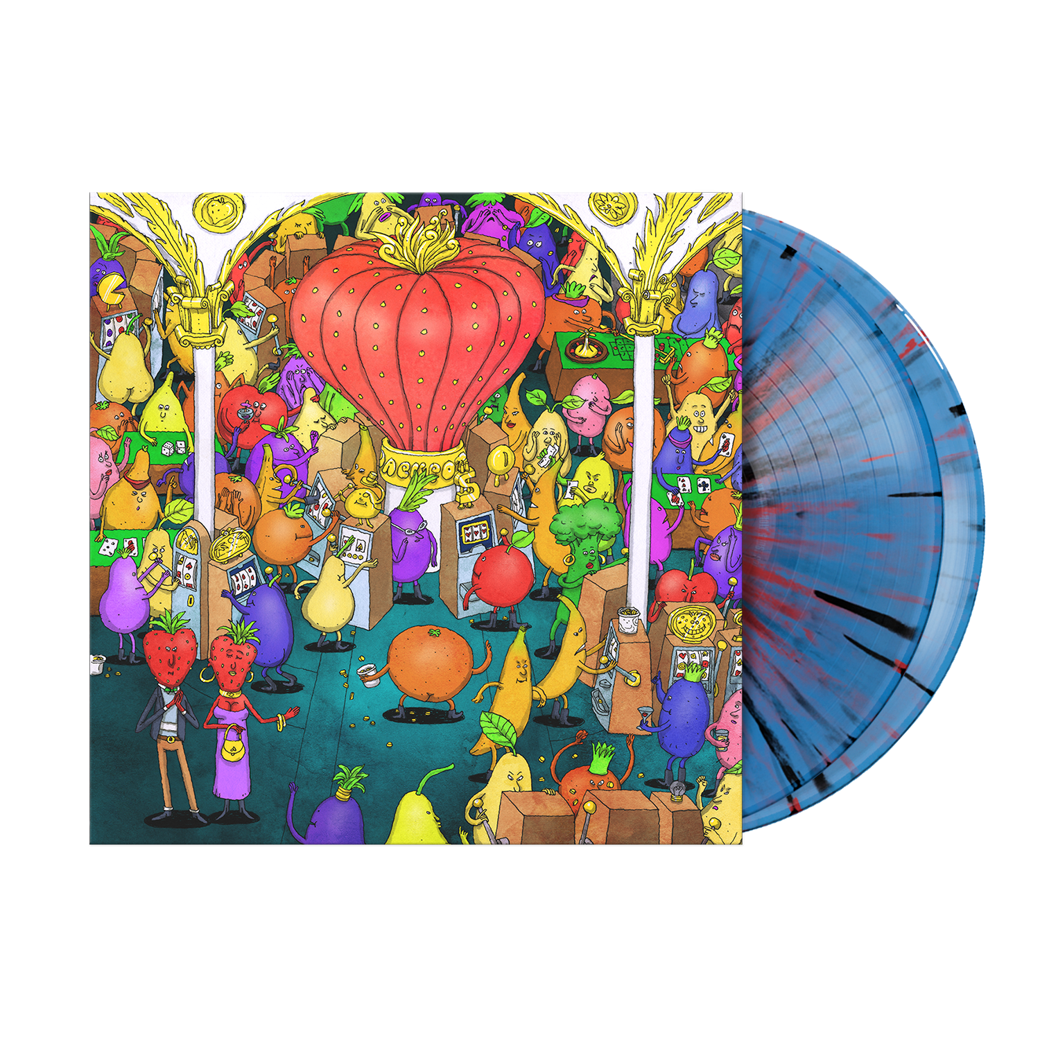 DANCE GAVIN DANCE 'JACKPOT JUICER' 2LP (Blue/Black/Red Splatter Vinyl)