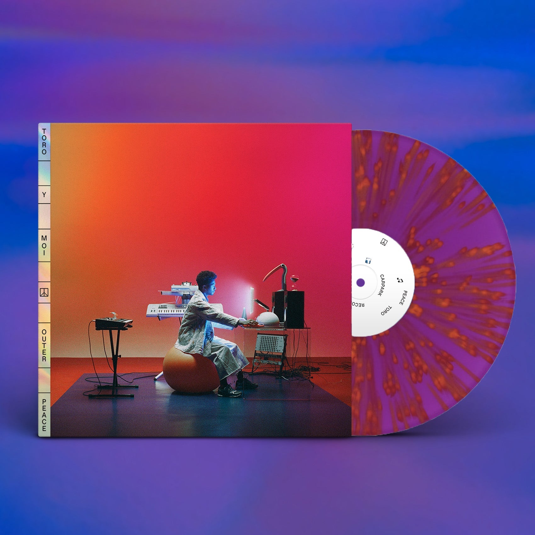 TORO Y MOI 'OUTER PEACE' LP (Translucent Purple w/Orange Splatter Vinyl)
