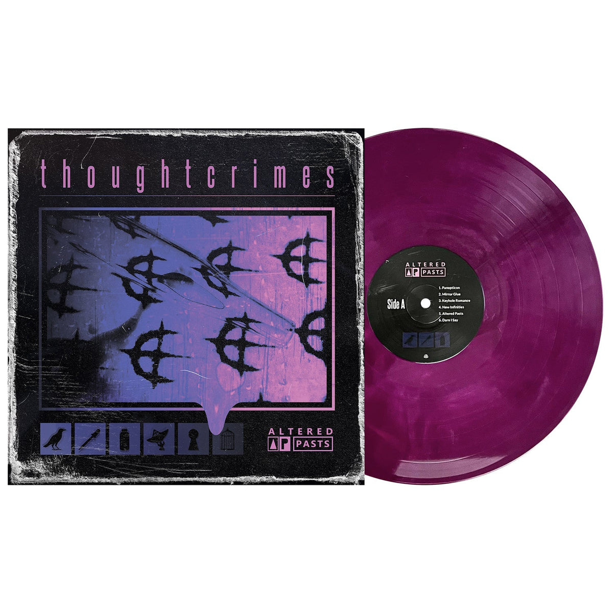 THOUGHTCRIMES 'ALTERED PASTS' LP (Limited Edition ' Only 150 made, Deep Purple Galaxy Vinyl)