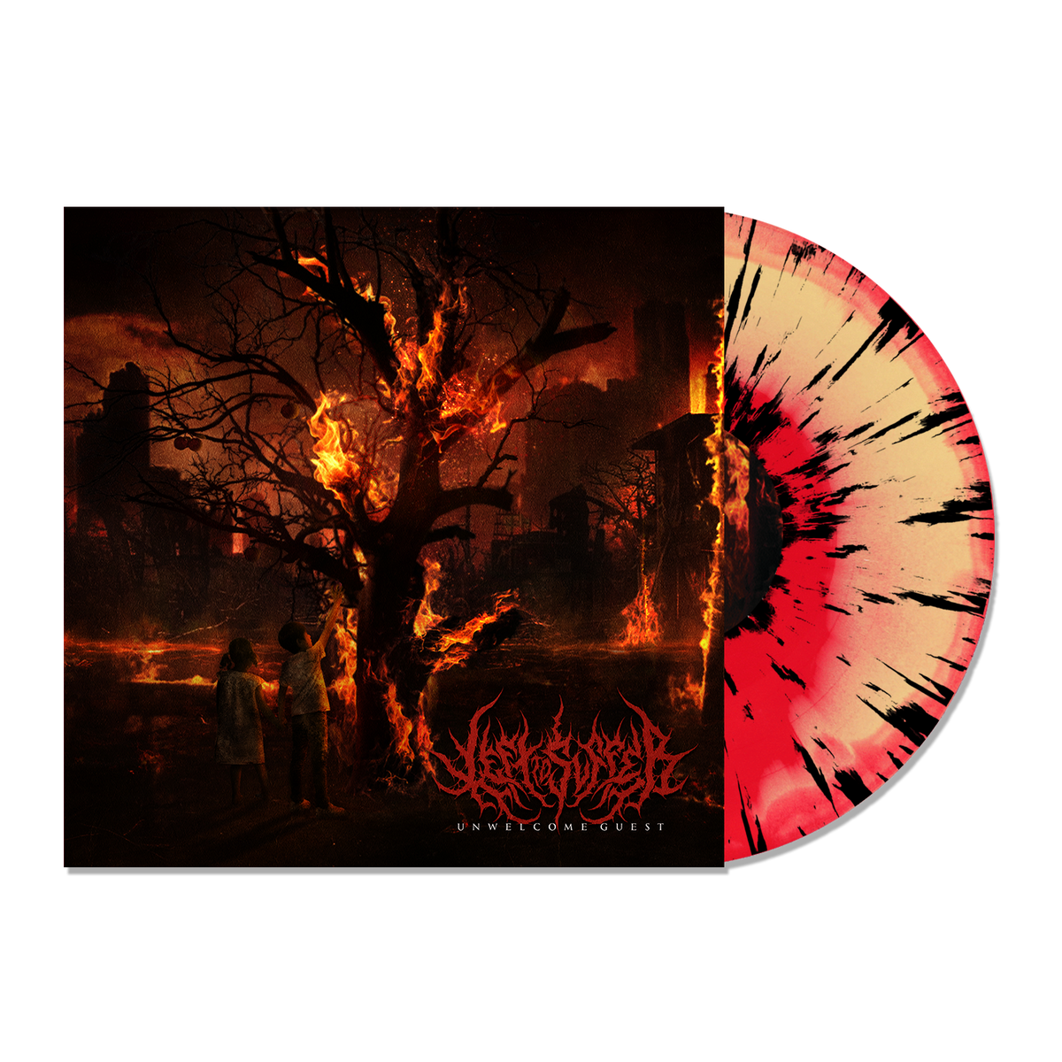 LEFT TO SUFFER'UNWELCOME GUEST' LP (Exclusive ' Limited to 200, Red & Yellow Swirl w/ Black Splatter Vinyl)