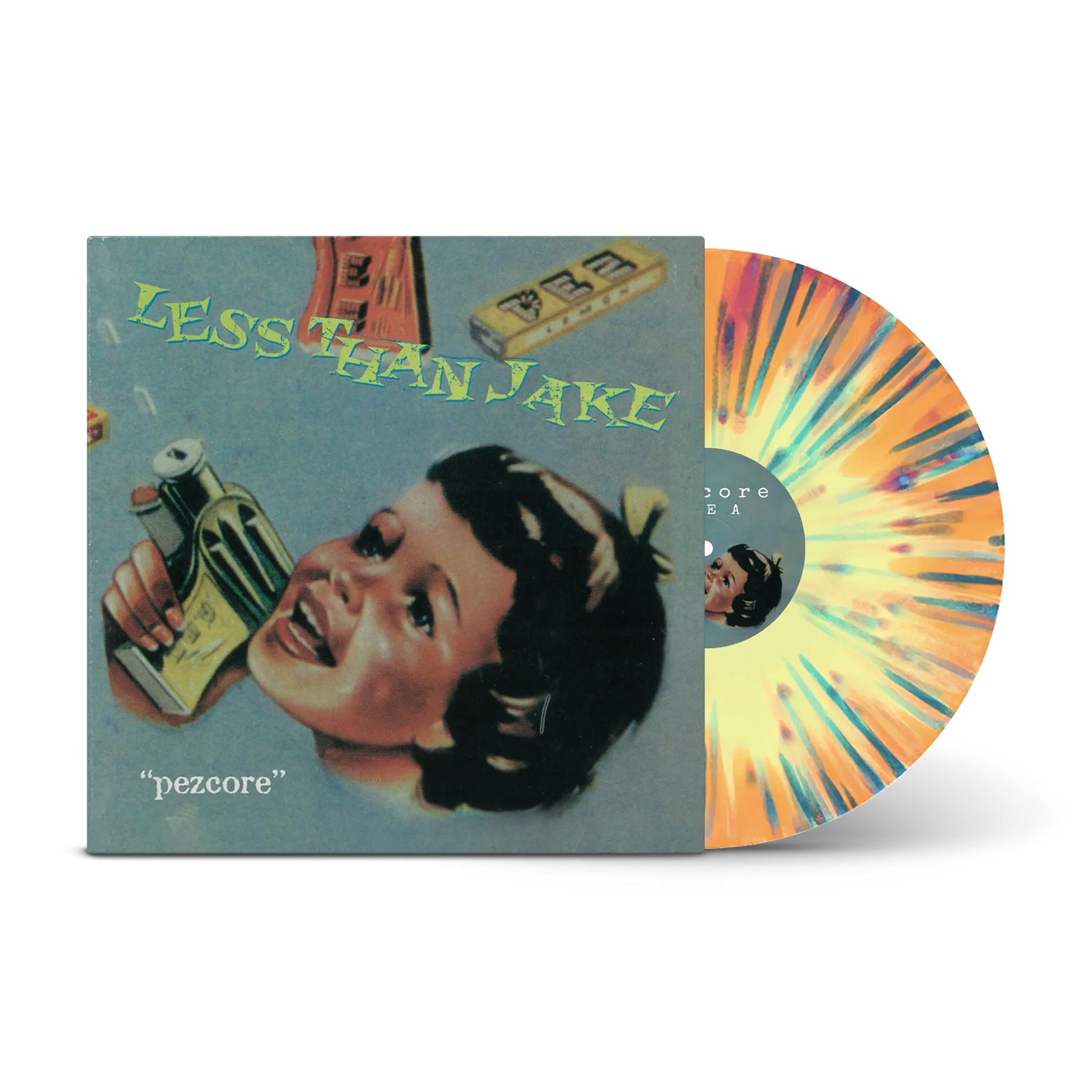 Less Than Jake Pezcore Tri-Color Yellow, Orange & Purple Vinyl