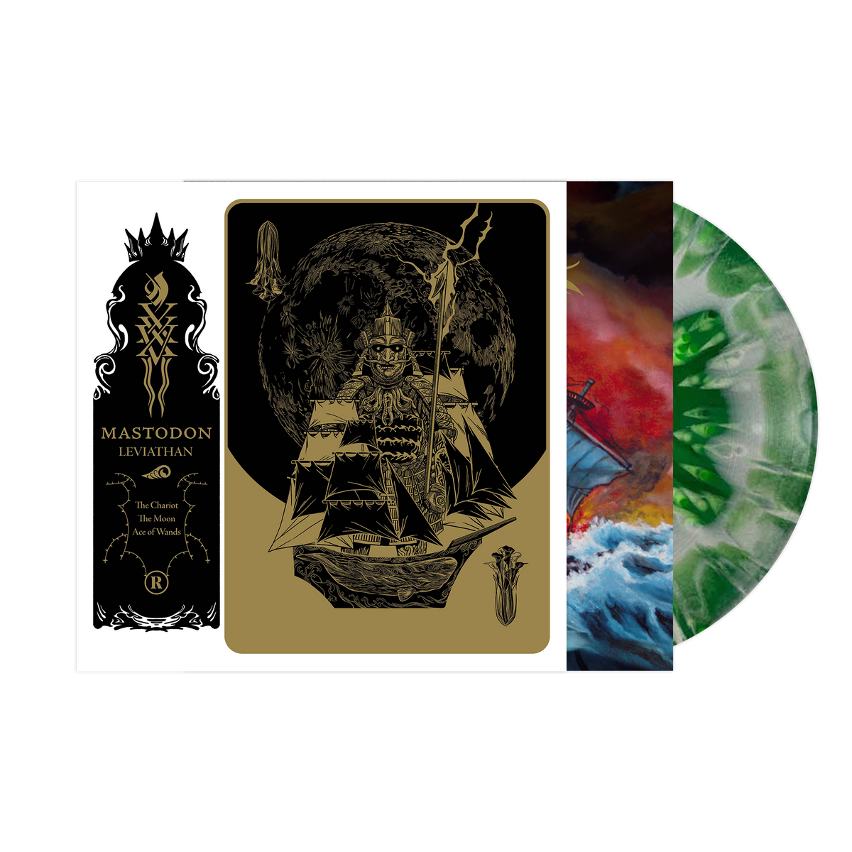 MASTODON'LEVIATHAN' LP w/ SIGNED 12"x12" PAUL ROMANO PRINT & COLLECTORS EDITION MAGAZINE