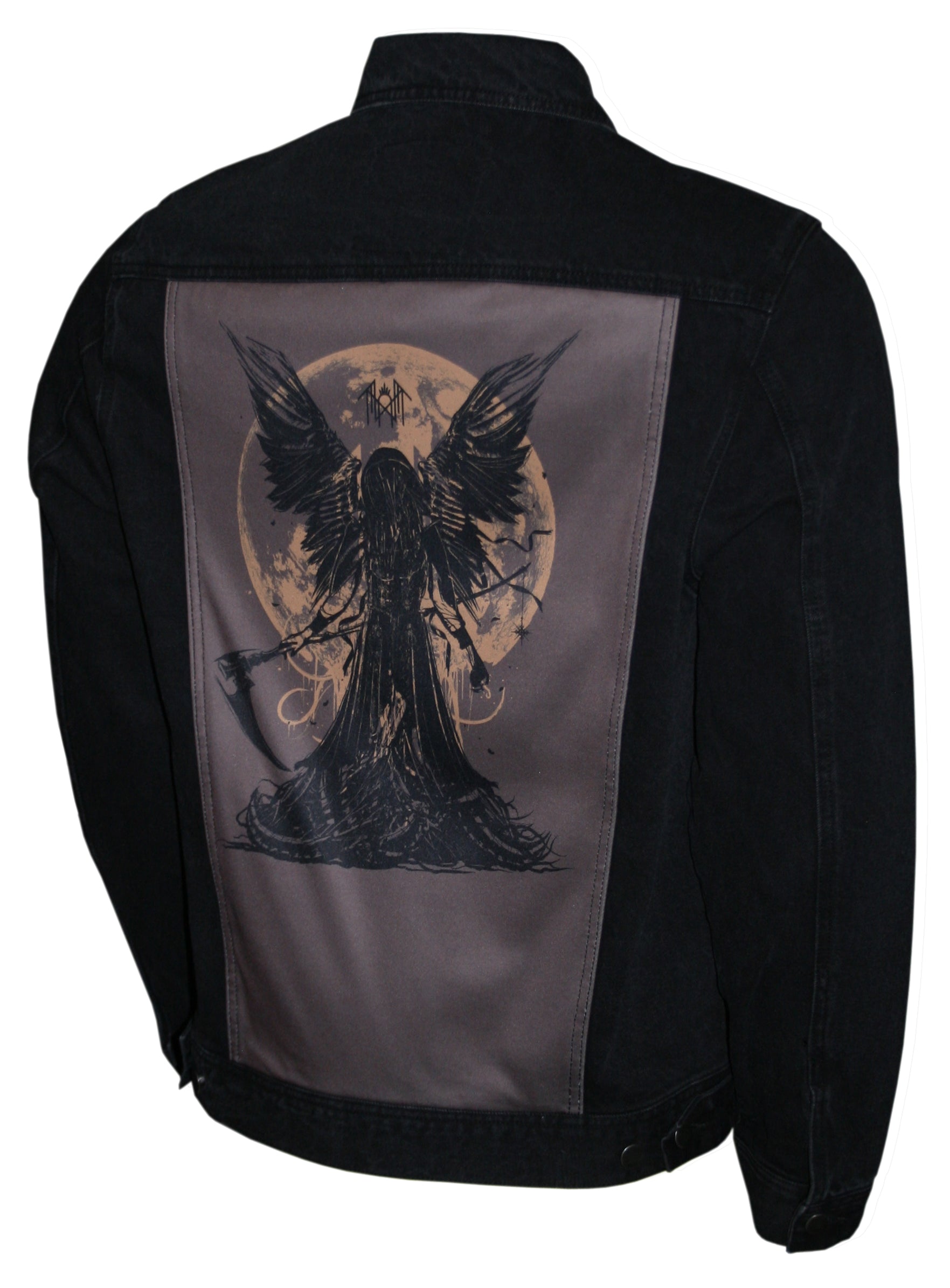 SLEEP TOKEN BLACK REAPER ANGEL DENIM JACKET