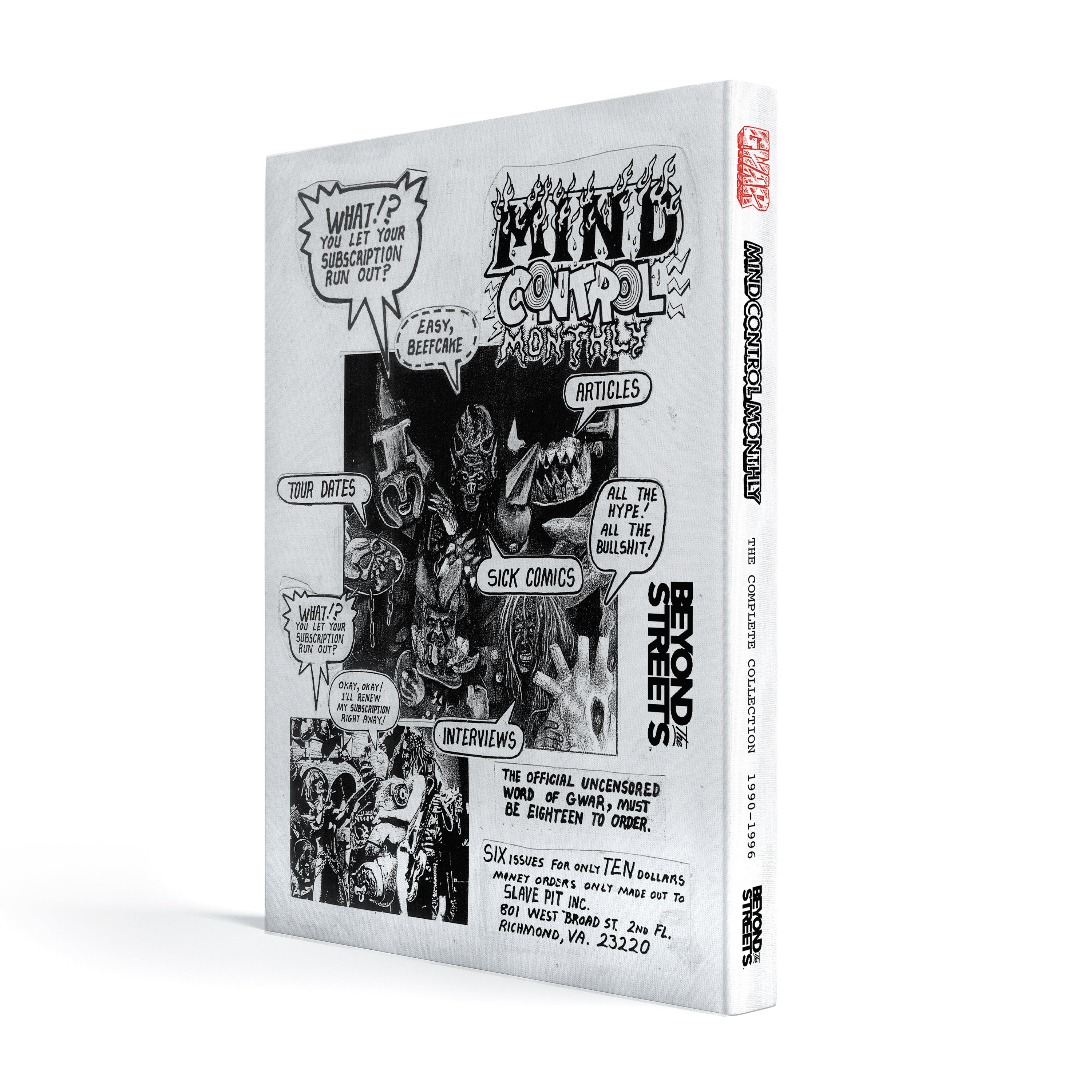 GWAR X BEYOND THE STREETS "MIND CONTROL MONTHLY" BOOK