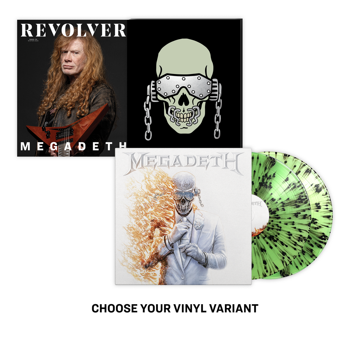 MEGADETH'MEGADETH' 2LP (Exclusive Vinyl) + REVOLVER WINTER ISSUE IN NUMBERED SLIPCASE