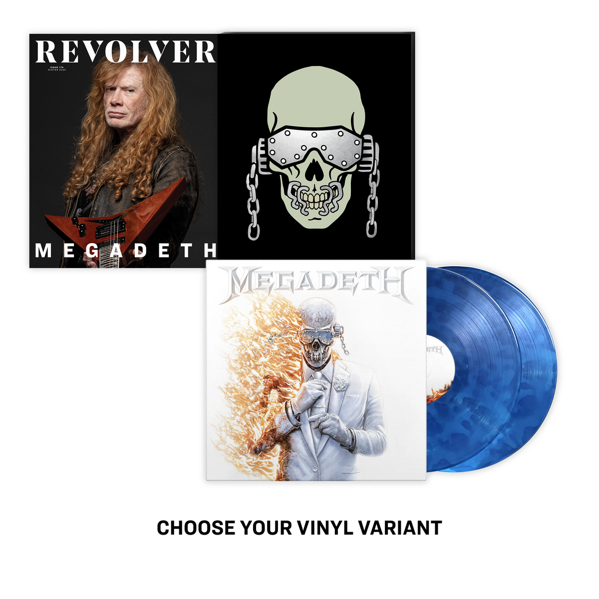 MEGADETH'MEGADETH' 2LP (Exclusive Vinyl) + REVOLVER WINTER ISSUE IN NUMBERED SLIPCASE