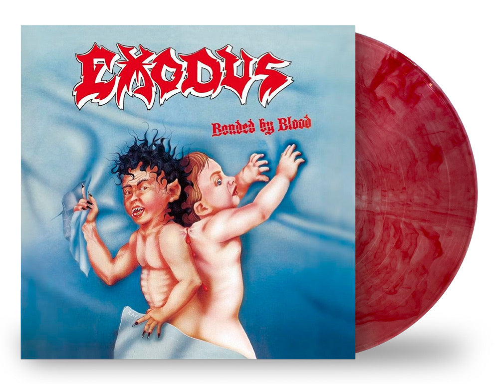 EXODUS 'BONDED BY BLOOD' LP (Limited Edition ' Only 300 made, Clear w/ Blood Red Swirl Vinyl)