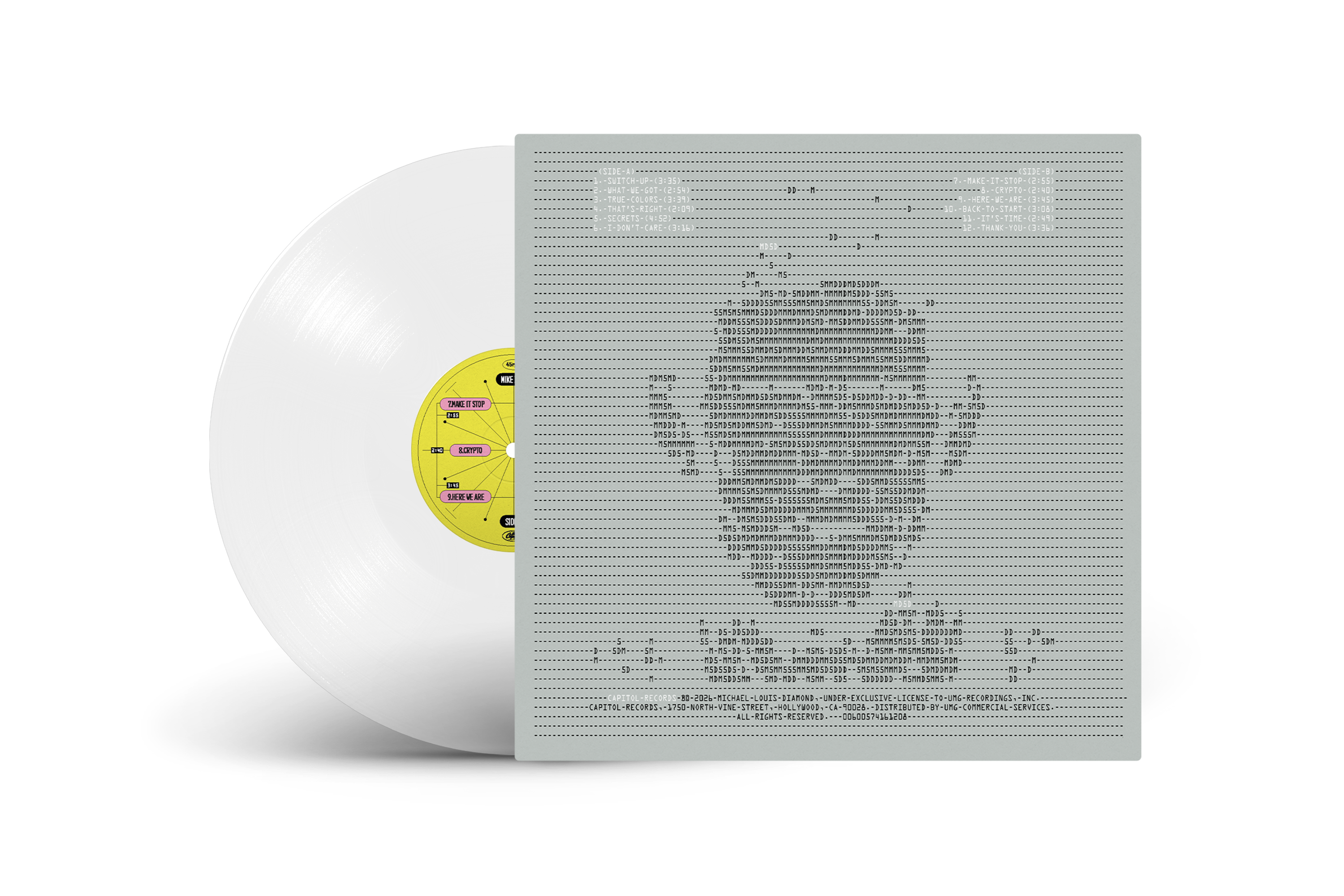 MIKE D 'THANK YOU' LP (Clear Vinyl)