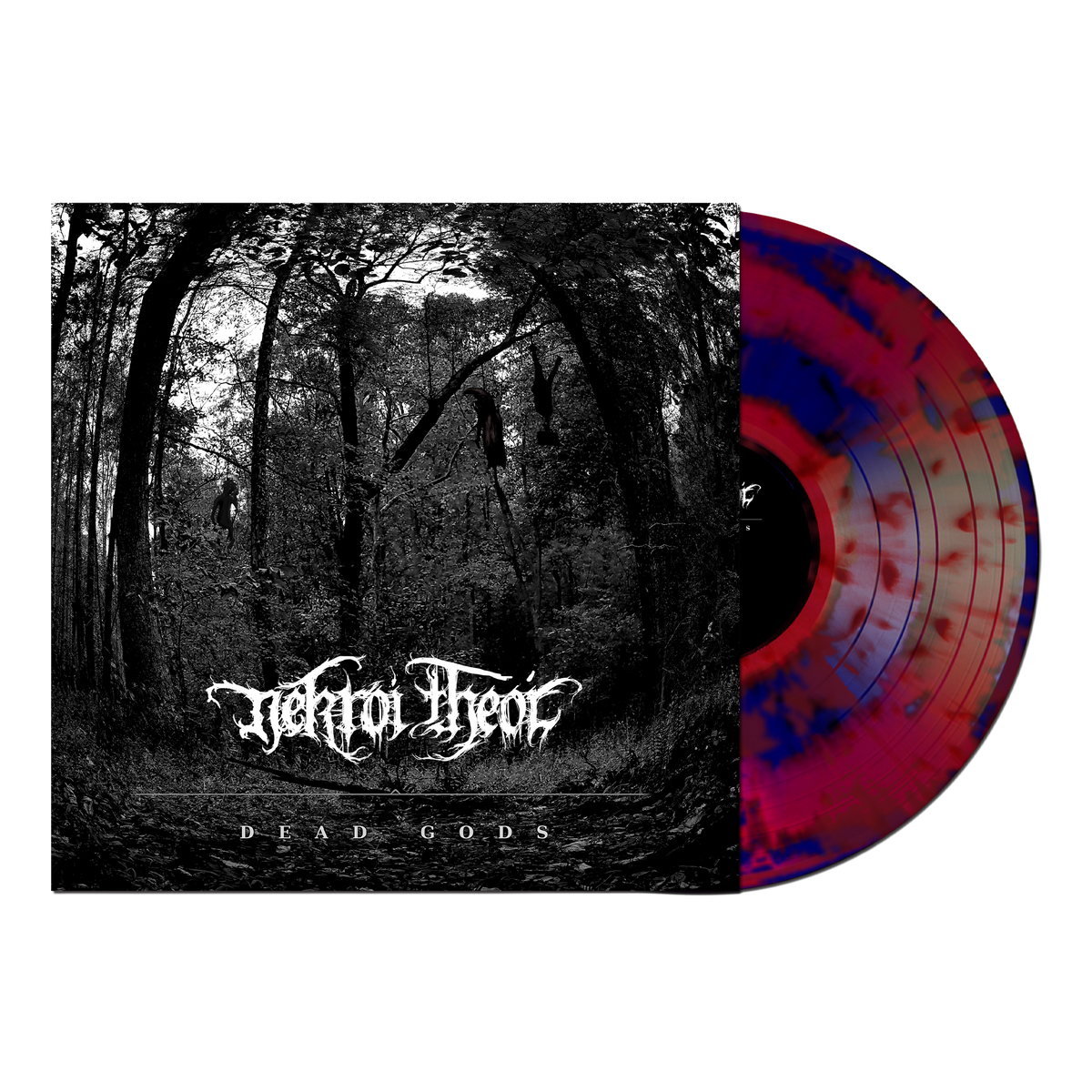 NEKROÍ THEOÍ 'DEAD GODS' LP (Navy Blue w/ Dark Red Splatter Vinyl)