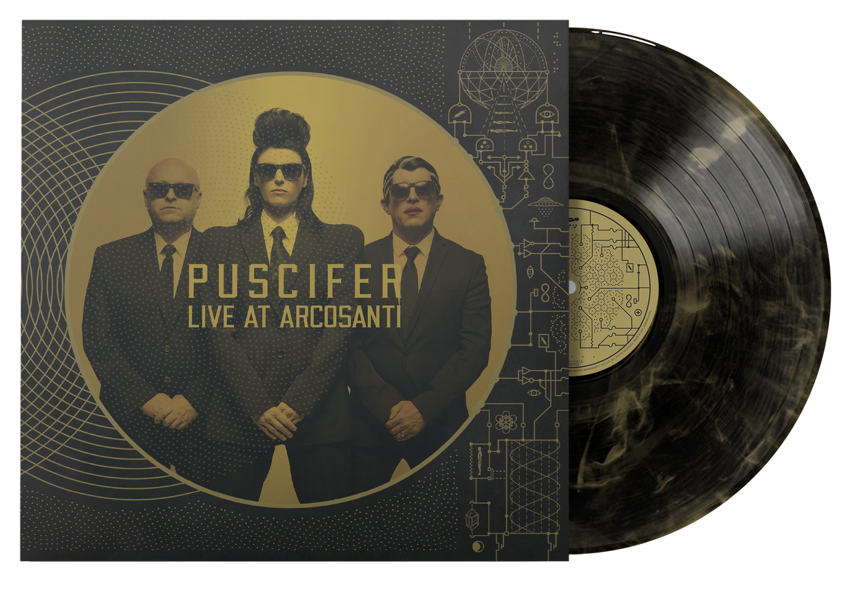 PUSCIFER 'LIVE AT ARCOSANTI' 2LP (Black & Gold Swirl Vinyl)