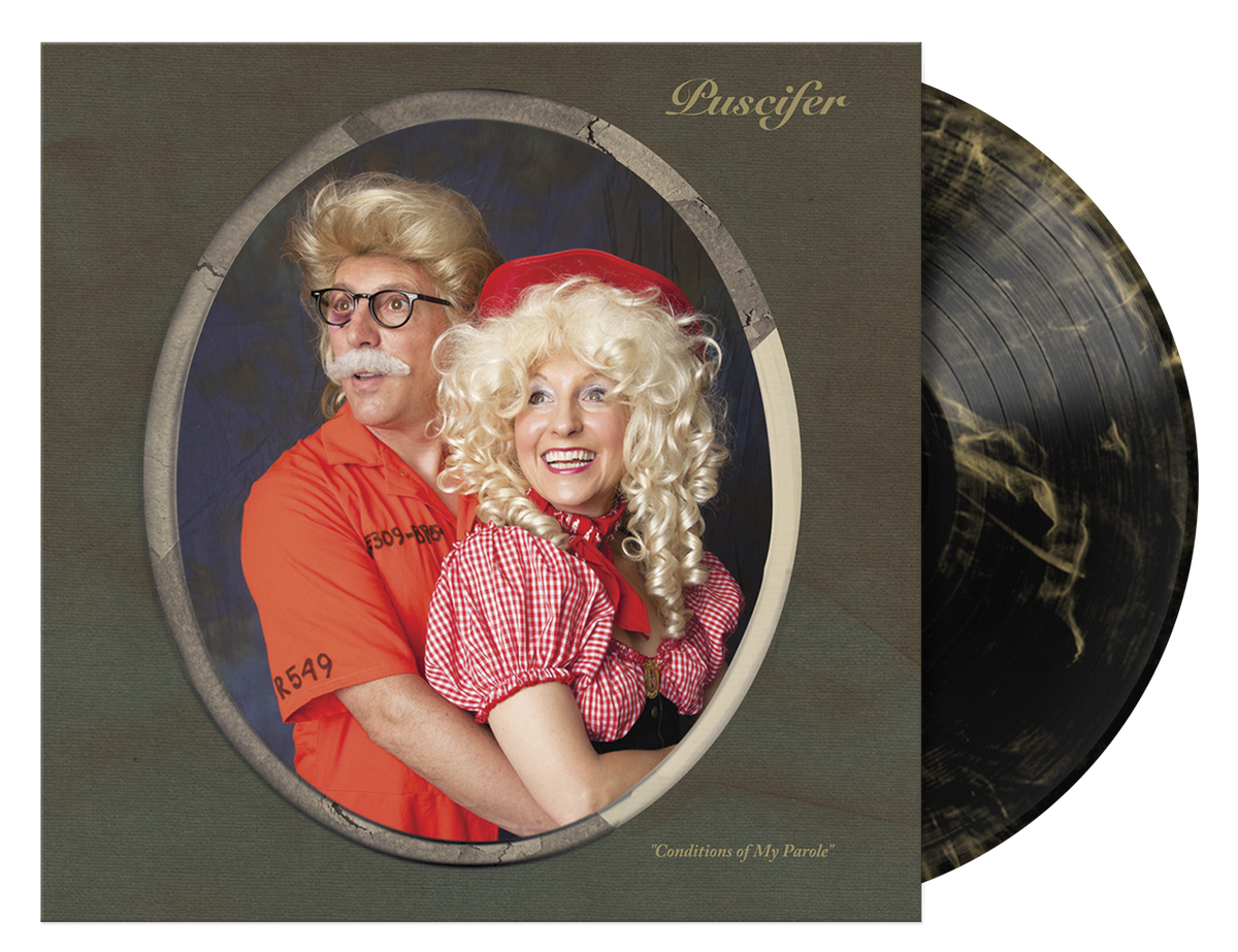 PUSCIFER 'CONDITIONS OF MY PAROLE' 2LP (Limited Edition ' Only 500 Made, Black & Gold Swirl Vinyl)