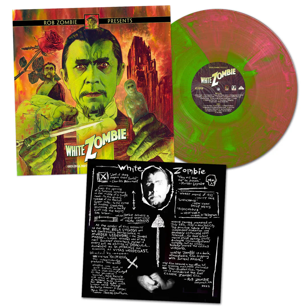 ROB ZOMBIE PRESENTS 'WHITE ZOMBIE' ORIGINAL SOUNDTRACK LP (Jungle Colored Vinyl)