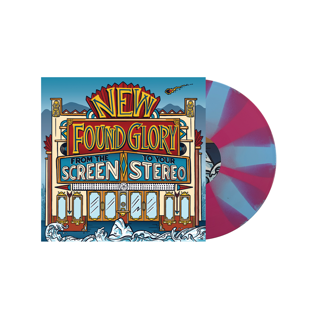 NEW FOUND GLORY 'FROM THE SCREEN TO YOUR STEREO' EP ("Cotton Candy" Blue & Pink Pinwheel)