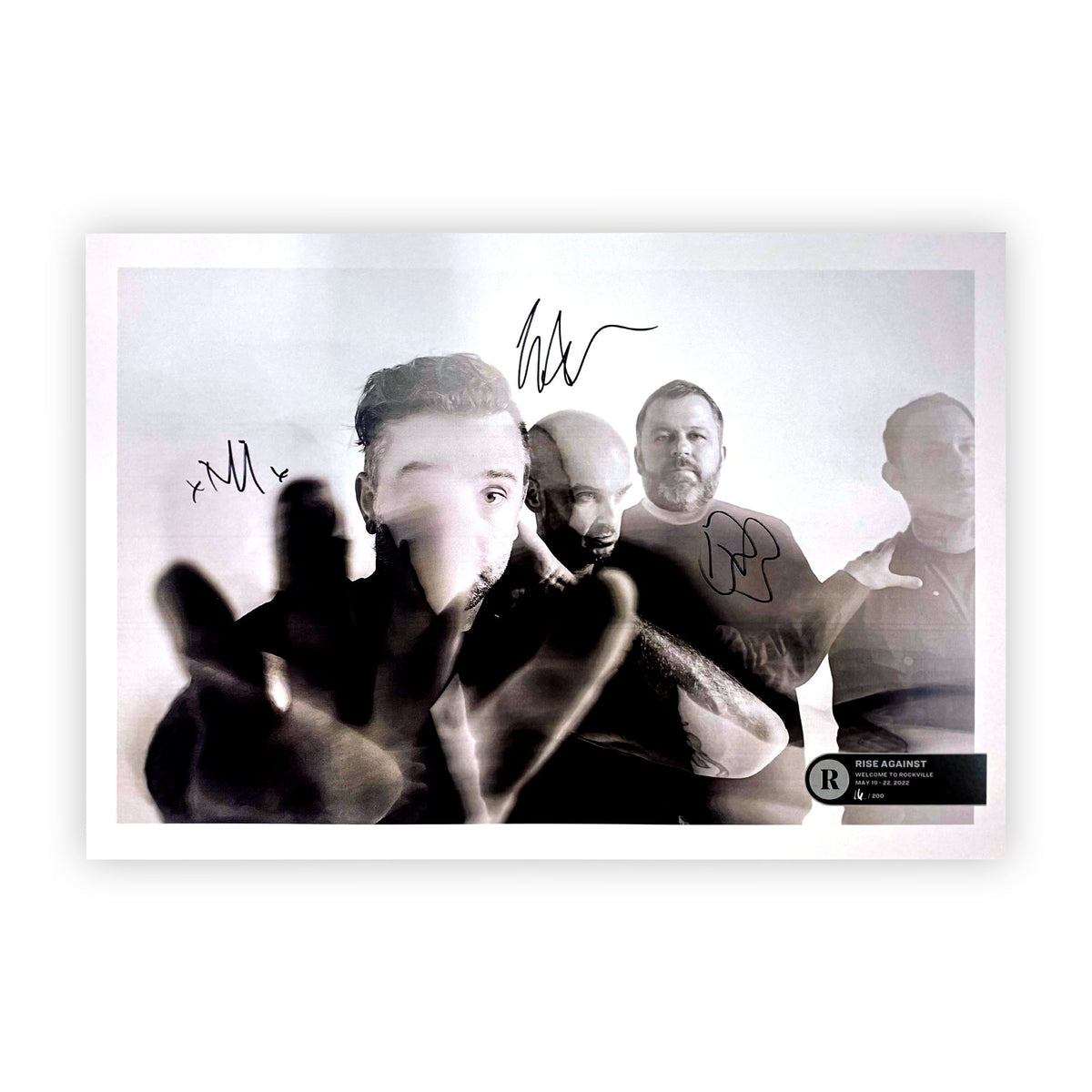 RISE AGAINST x REVOLVER x WELCOME TO ROCKVILLE 2022 NUMBERED POSTER - EXCLUSIVE - LTD.