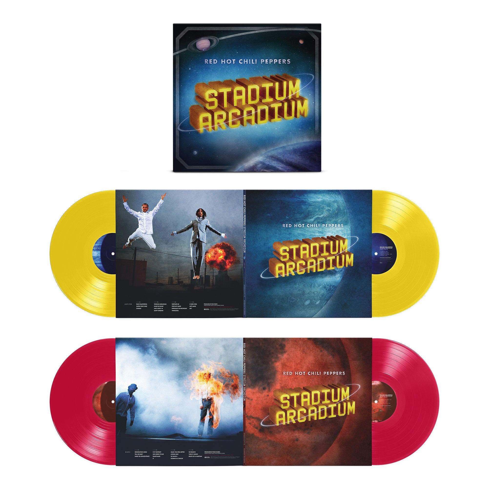 RED HOT CHILI PEPPERS 'STADIUM ARCADIUM' 4LP (Canary Yellow/Apple Red Vinyl)