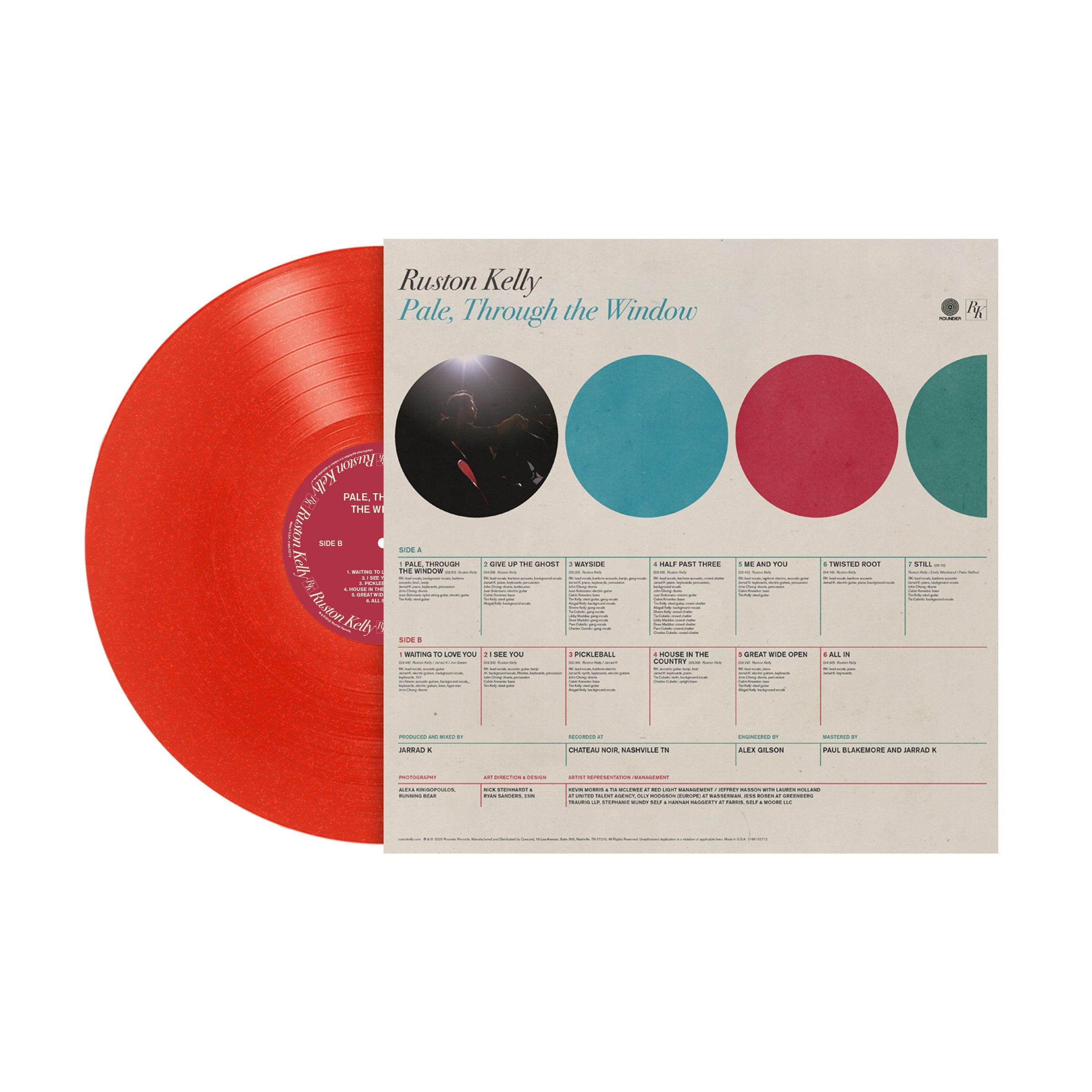 RUSTON KELLY 'PALE, THROUGH THE WINDOW' LP (Sunliner Red Vinyl)