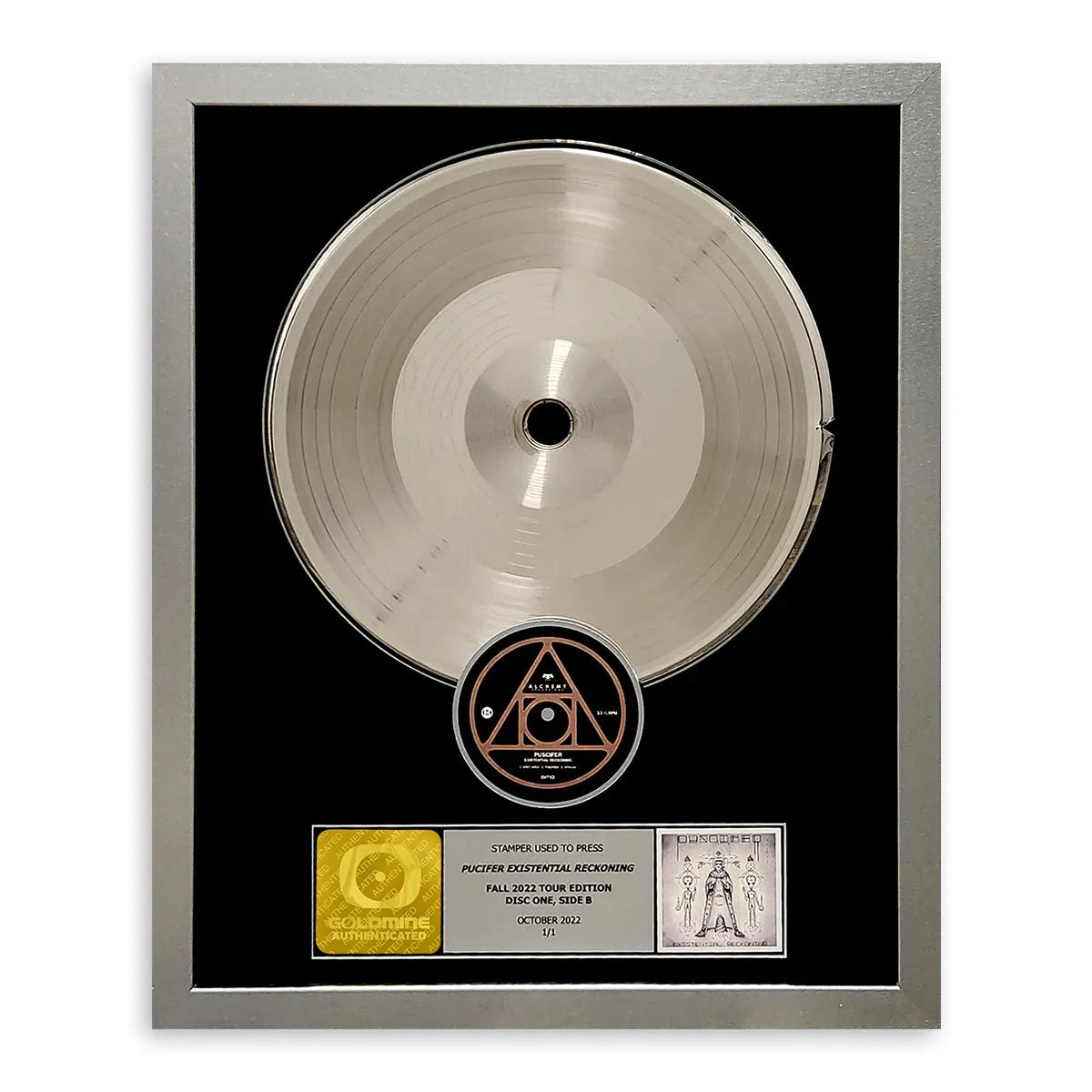 Framed Record Stamper- Puscifer Existential Reckoning Tour Edition Disc One, Side B