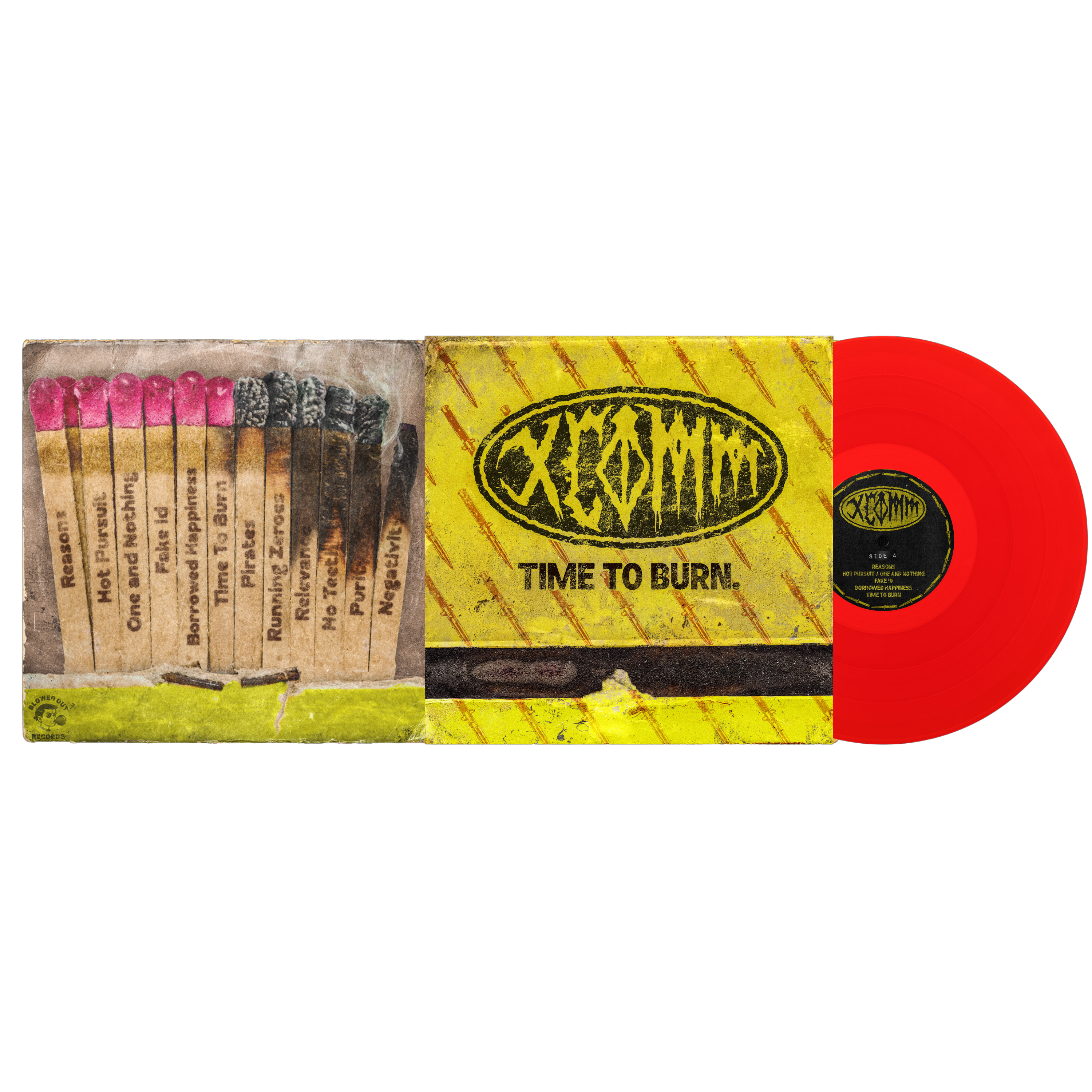XCOMM ‘TIME TO BURN’ LP (Exclusive – Limited to 200, Blood Red Vinyl)