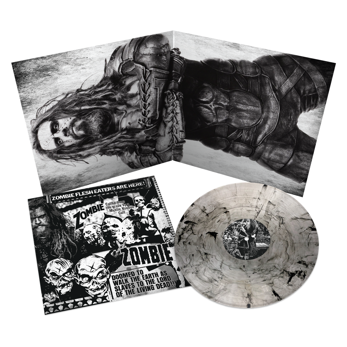 ROB ZOMBIE'THE GREAT SATAN' LP (Exclusive ' Limited to 1000, Clear w/ Black Smoke Vinyl) + REVOLVER WINTER ISSUE