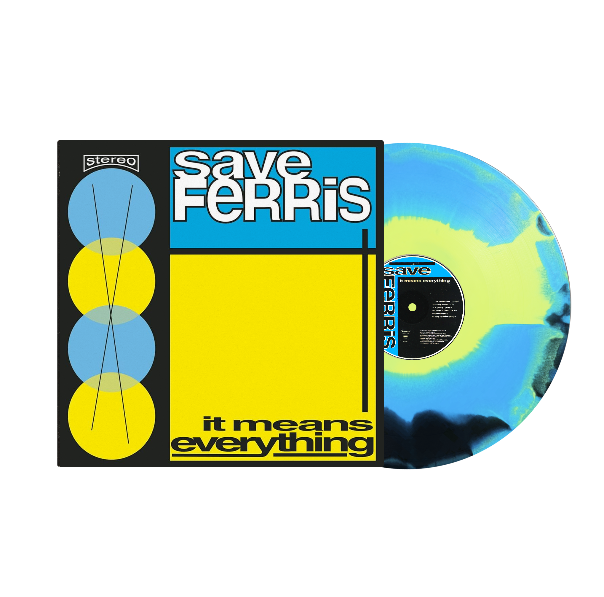 SAVE FERRIS ‘IT MEANS EVERYTHING’ LP (Yellow, Blue, & Black Color Smash Vinyl)