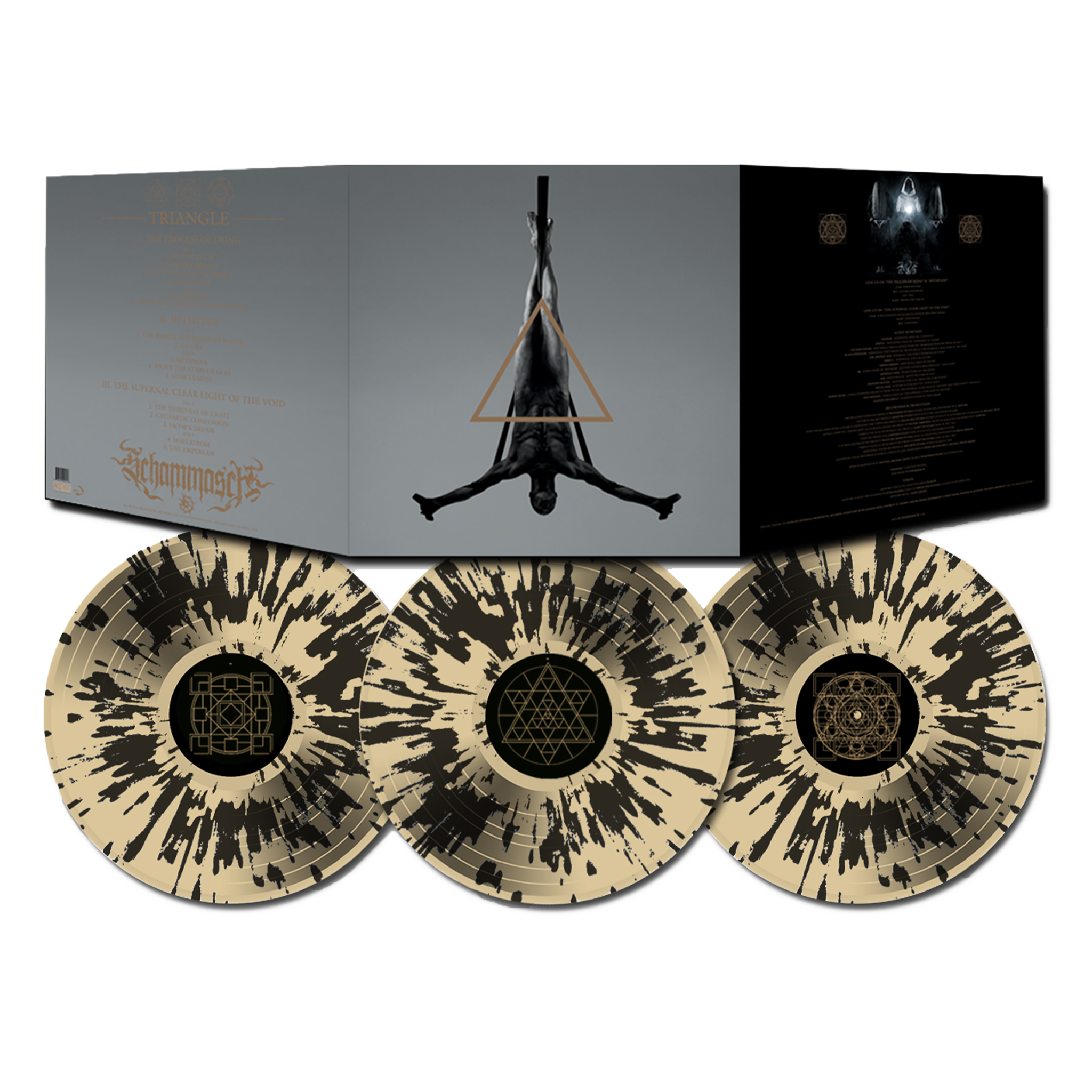 SCHAMMASCH 'TRIANGLE' 3LP (Gold w/ Black Splatter Vinyl)
