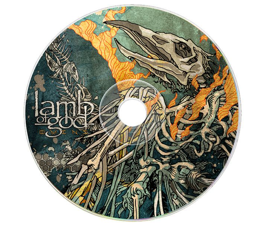 LAMB OF GOD 'OMENS' LIMITED EDITION PICTURE DISC CD ' ONLY 666 MADE
