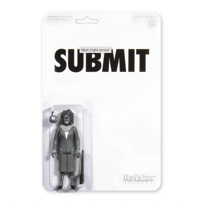 THEY LIVE REACTION FIGURE - FEMALE GHOUL (BLACK & WHITE)