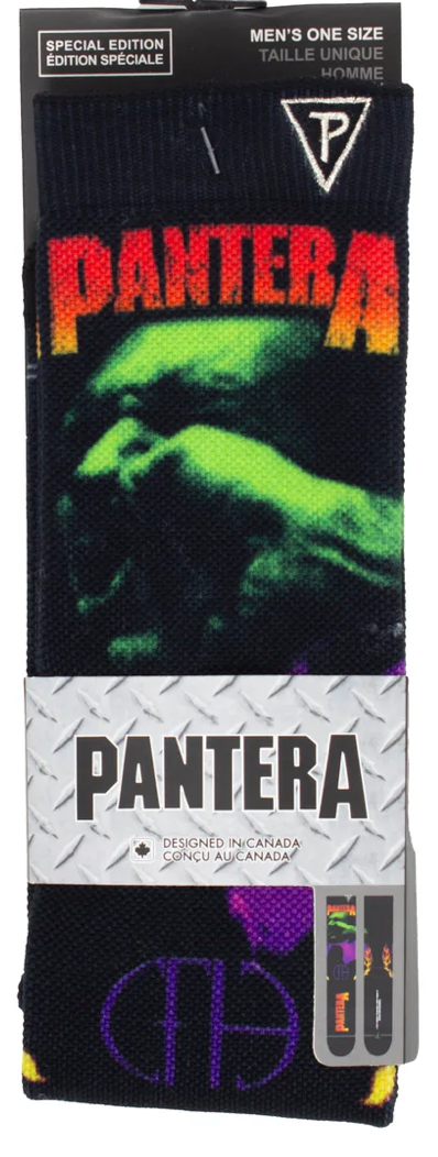 PANTERA 'VULGAR DISPLAY OF POWER' DYE SUBLIMATION CREW SOCKS