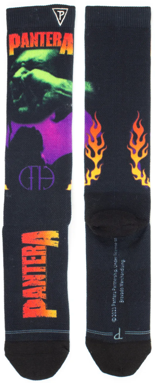 PANTERA 'VULGAR DISPLAY OF POWER' DYE SUBLIMATION CREW SOCKS