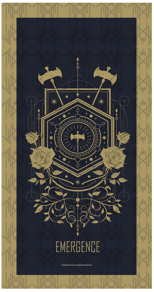 SLEEP TOKEN 'EMERGENCE' BEACH TOWEL (32"x 63")