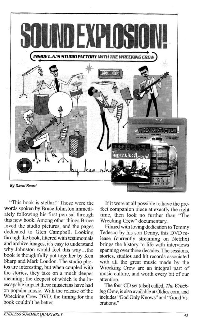 SOUND EXPLOSION!: INSIDE L.A.'S STUDIO FACTORY WITH THE WRECKING CREW BOOK