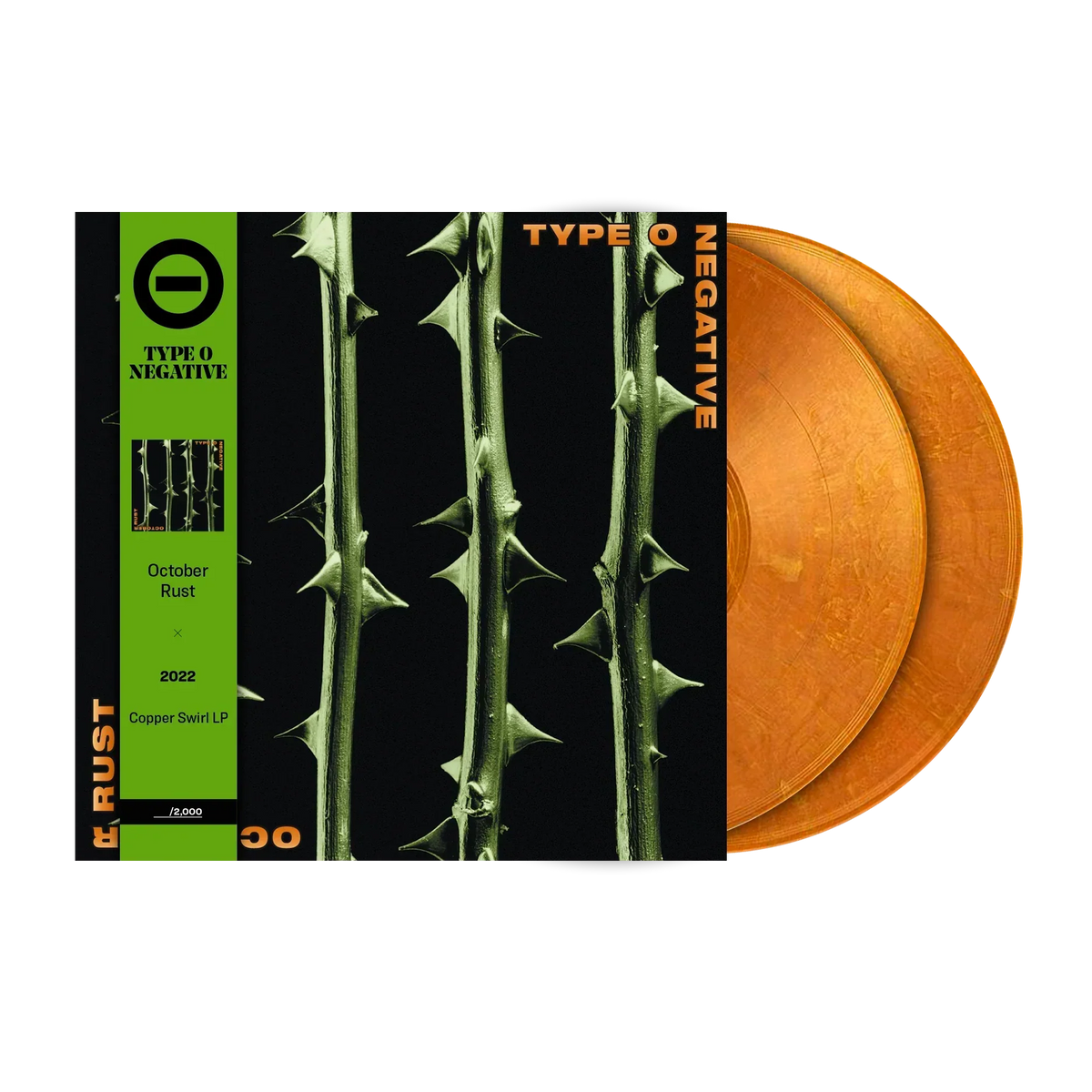 TYPE O NEGATIVE 'OCTOBER RUST' 2LP (Copper Pearlescent Swirl Vinyl)