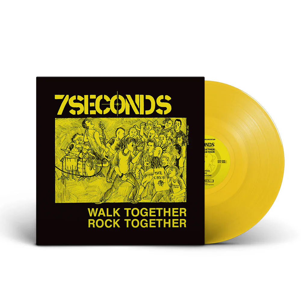 7SECONDS 'WALK TOGETHER, ROCK TOGETHER' LP (Deluxe Edition, Yellow Vinyl)
