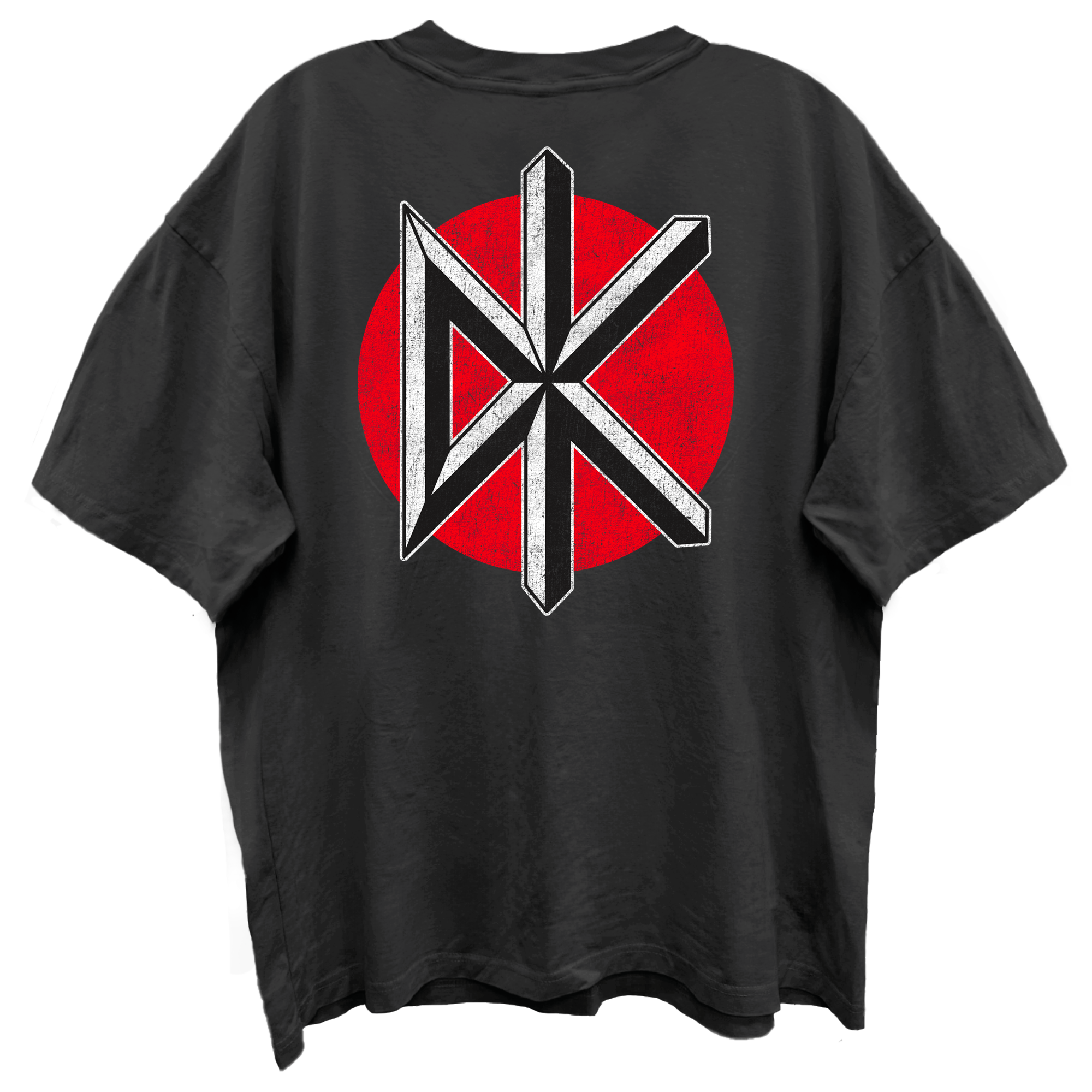 DEAD KENNEDYS LOGO FRONT/BACK VINTAGE BLACK ENZYME WASH T-SHIRT/GIANT VINTAGE T-SHIRT