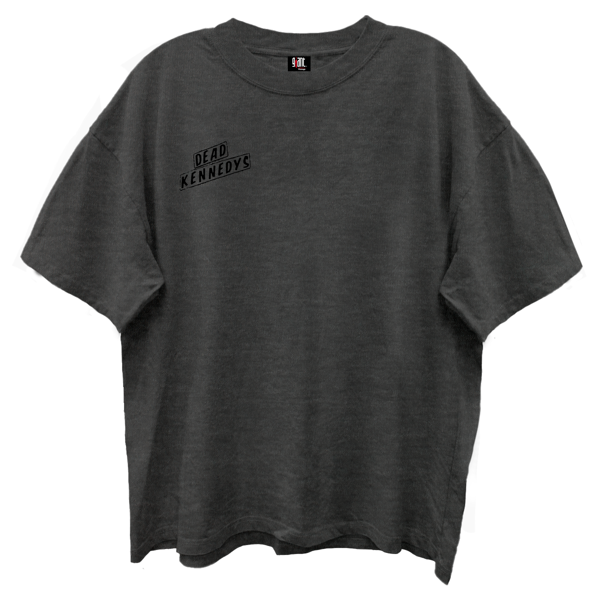 DEAD KENNEDYS LOGO FRONT/BACK VINTAGE BLACK ENZYME WASH T-SHIRT/GIANT VINTAGE T-SHIRT