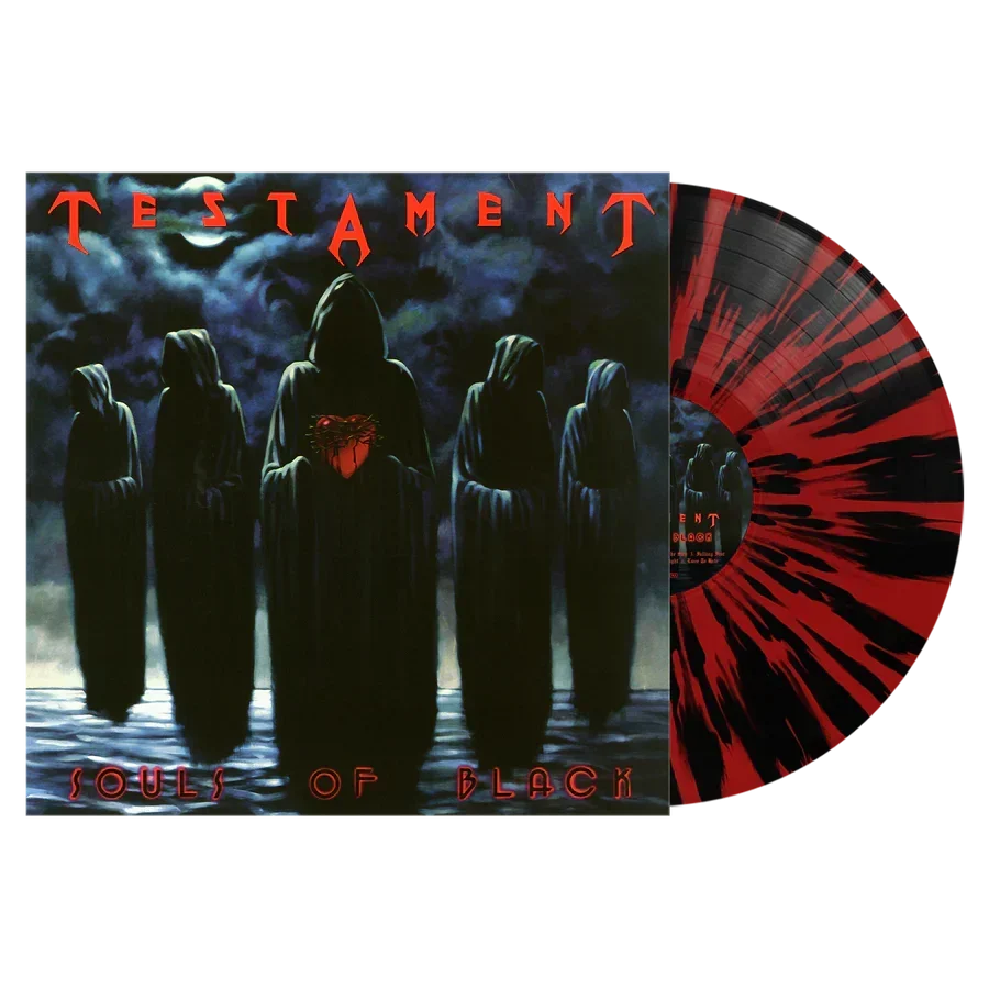 TESTAMENT 'SOULS OF BLACK' LP (Red Black Splatter Vinyl)